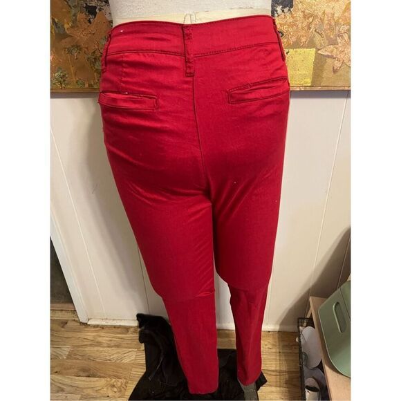 BRIGHT Red VIP Junior Uber Skinny Stretch High Waisted Jeans Size 11/12 - Picture 3 of 4